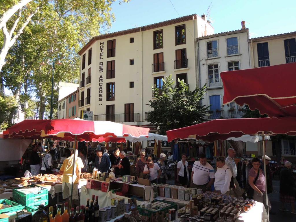 Hotel Des Arcades Ceret Bagian luar foto